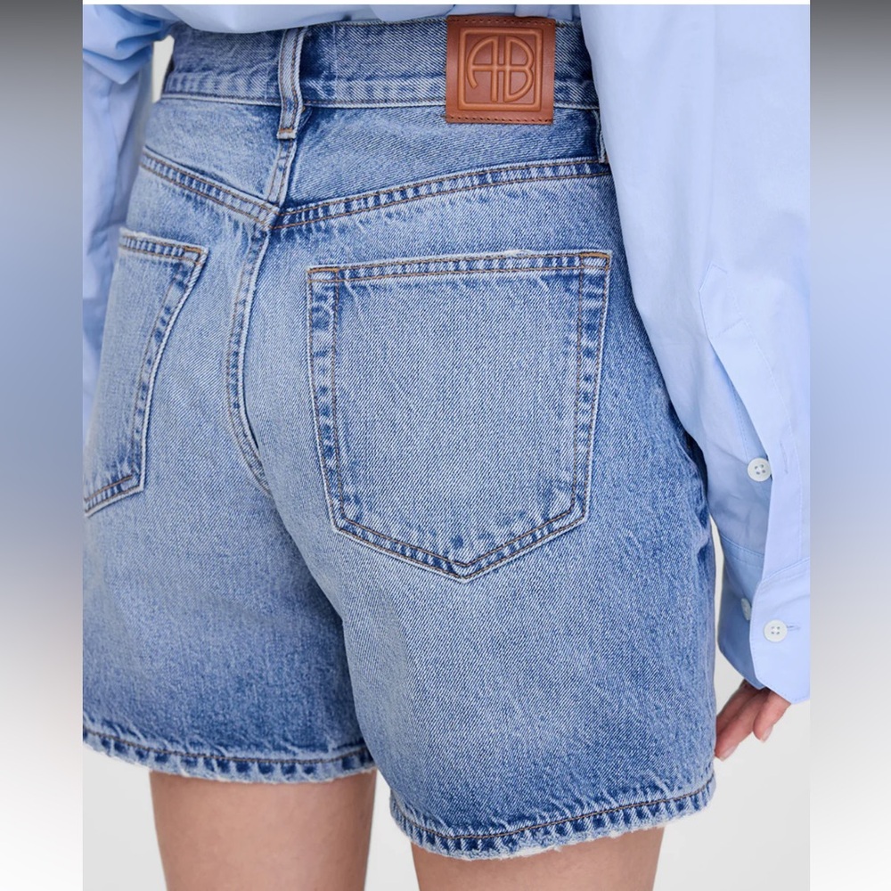 ANINE BING Heath Summer Blue Denim Short 29